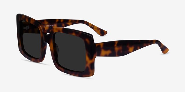 Nell Tortoise AcetateSunglass Frames from EyeBuyDirect, Angle View