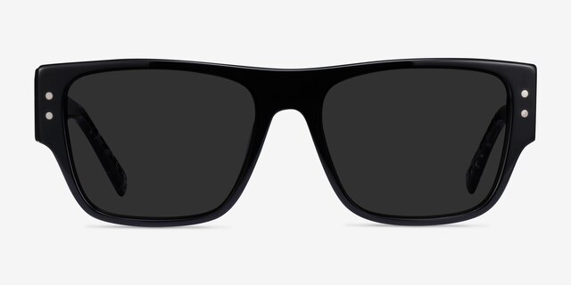 Espy Black AcetateSunglass Frames from EyeBuyDirect, Front View