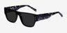Espy Black AcetateSunglass Frames from EyeBuyDirect, Angle View