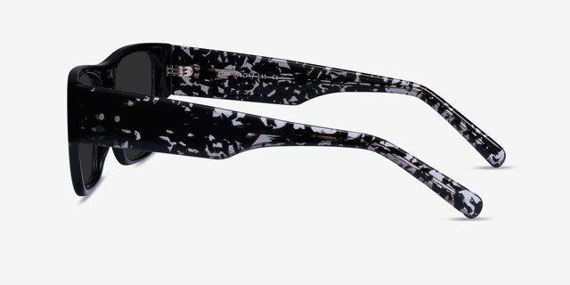 Espy Black AcetateSunglass Frames from EyeBuyDirect, Side View