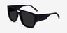 Cliff Matte Black AcetateSunglass Frames from EyeBuyDirect, Angle View