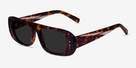 Eartha Écailles Acétate Soleil de Lunette de vue d'EyeBuyDirect, Vue d'Angle