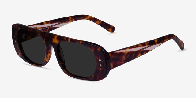 Eartha Tortoise AcetateSunglass Frames from EyeBuyDirect, Angle View