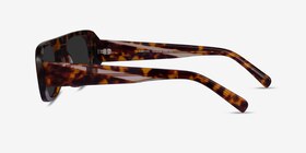 Eartha Écailles Acétate Soleil de Lunette de vue d'EyeBuyDirect, Vue de Côté