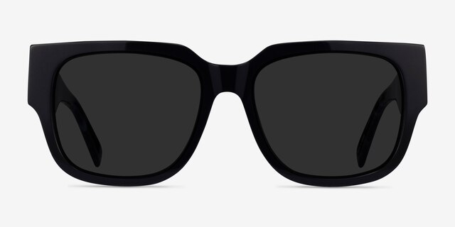 Selene Black Floral AcetateSunglass Frames from EyeBuyDirect, Front View