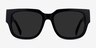 Selene Black Floral AcetateSunglass Frames from EyeBuyDirect, Front View