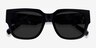 Selene Black Floral AcetateSunglass Frames from EyeBuyDirect, Closed View
