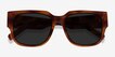 Selene Brown Tortoise AcetateSunglass Frames from EyeBuyDirect, Closed View