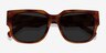 Selene Brown Tortoise AcetateSunglass Frames from EyeBuyDirect, Closed View