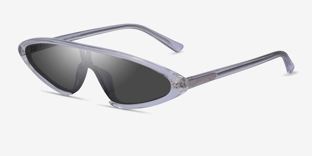 Sonic Clear PlasticSunglass Frames from EyeBuyDirect, Angle View