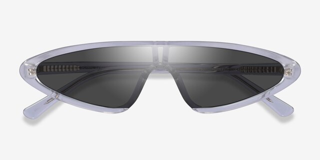 Sonic Clear PlasticSunglass Frames from EyeBuyDirect, Closed View