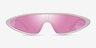 Sonic White PlasticSunglass Frames from EyeBuyDirect, Front View