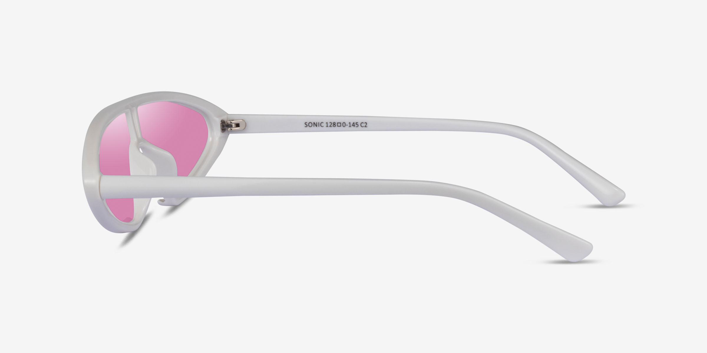 Sonic Cat Eye White Frame Prescription Sunglasses Eyebuydirect