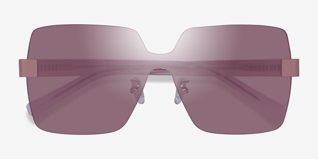 Archytas Pink AcetateSunglass Frames from EyeBuyDirect, Closed View