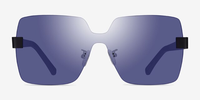 Archytas Black AcetateSunglass Frames from EyeBuyDirect, Front View