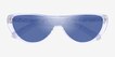 Oracle Clear Floral AcetateSunglass Frames from EyeBuyDirect, Closed View