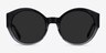 Trice Clear Black Clear AcetateSunglass Frames from EyeBuyDirect, Front View