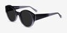 Trice Clear Black Clear AcetateSunglass Frames from EyeBuyDirect, Angle View
