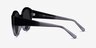 Trice Clear Black Clear AcetateSunglass Frames from EyeBuyDirect, Side View