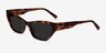 Hera Brown Tortoise AcetateSunglass Frames from EyeBuyDirect, Angle View