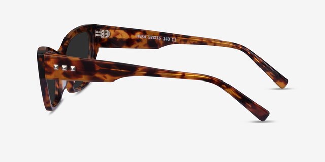 Hera Brown Tortoise AcetateSunglass Frames from EyeBuyDirect, Side View