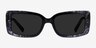 Rime Clear Black Floral AcetateSunglass Frames from EyeBuyDirect, Front View