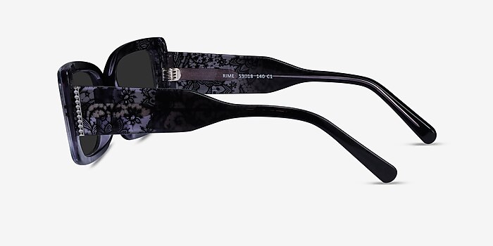 Rime Clear Black Floral Acetate Sunglass Frames from EyeBuyDirect