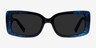 Rime Clear Blue Floral AcetateSunglass Frames from EyeBuyDirect, Front View