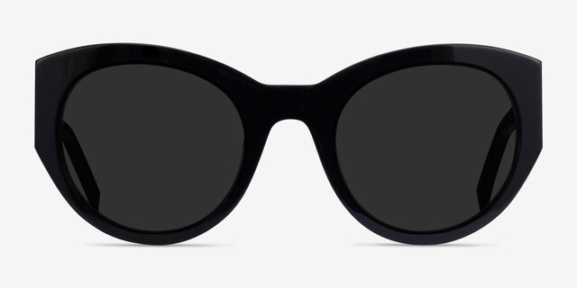 Gratia Black AcetateSunglass Frames from EyeBuyDirect, Front View