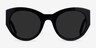Gratia Black AcetateSunglass Frames from EyeBuyDirect, Front View