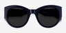 Gratia Navy AcetateSunglass Frames from EyeBuyDirect, Closed View