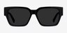 Gladwell Black AcetateSunglass Frames from EyeBuyDirect, Front View