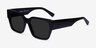Gladwell Black AcetateSunglass Frames from EyeBuyDirect, Angle View