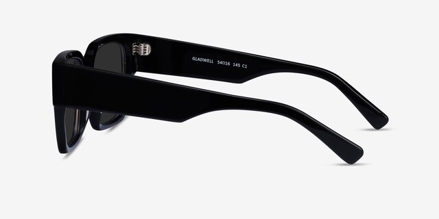 Gladwell Black AcetateSunglass Frames from EyeBuyDirect, Side View