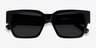 Gladwell Black AcetateSunglass Frames from EyeBuyDirect, Closed View
