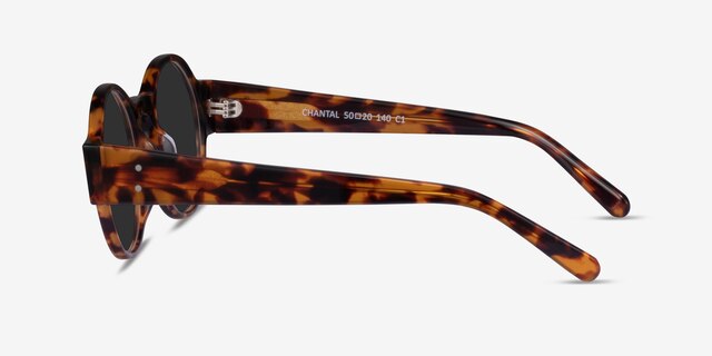 Chantal Brown Tortoise AcetateSunglass Frames from EyeBuyDirect, Side View
