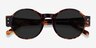 Chantal Brown Tortoise AcetateSunglass Frames from EyeBuyDirect, Closed View