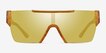 Striata Clear Yellow PlasticSunglass Frames from EyeBuyDirect, Front View