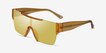 Striata Clear Yellow PlasticSunglass Frames from EyeBuyDirect, Angle View