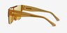 Striata Clear Yellow PlasticSunglass Frames from EyeBuyDirect, Side View