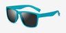 Uplift Aqua Gray PlasticSunglass Frames from EyeBuyDirect, Angle View