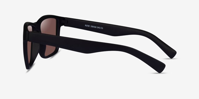 Row Black Brown PlasticSunglass Frames from EyeBuyDirect, Side View