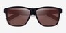 Row Black Brown PlasticSunglass Frames from EyeBuyDirect, Closed View