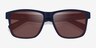 Raft Navy Brown PlasticSunglass Frames from EyeBuyDirect, Closed View