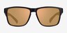 Swell Black Gold PlasticSunglass Frames from EyeBuyDirect, Front View