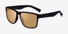 Swell Black Gold PlasticSunglass Frames from EyeBuyDirect, Angle View