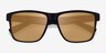 Swell Black Gold PlasticSunglass Frames from EyeBuyDirect, Closed View
