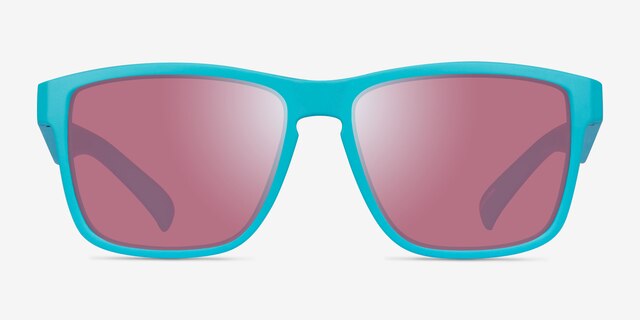 Current Aqua Pink PlasticSunglass Frames from EyeBuyDirect, Front View