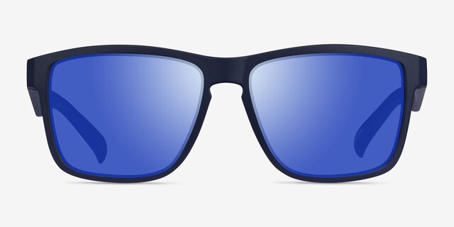 Mast Navy Blue PlasticSunglass Frames from EyeBuyDirect, Front View