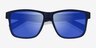Mast Navy Blue PlasticSunglass Frames from EyeBuyDirect, Closed View
